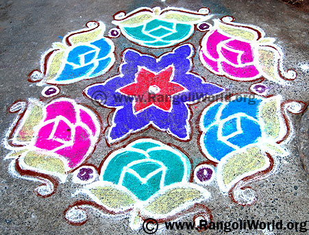Rose Kolam