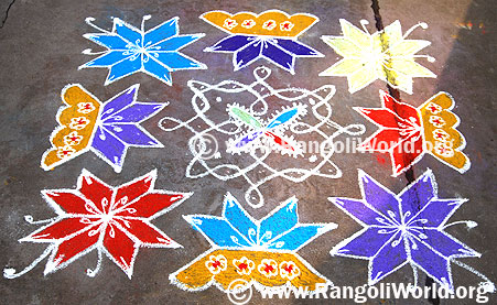 Star Flower Kolam