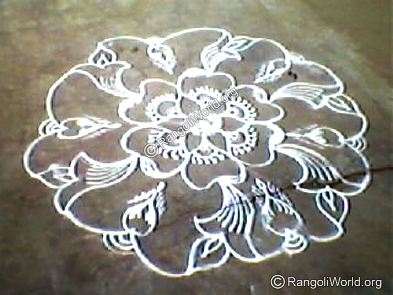 Flower Buds Rangoli