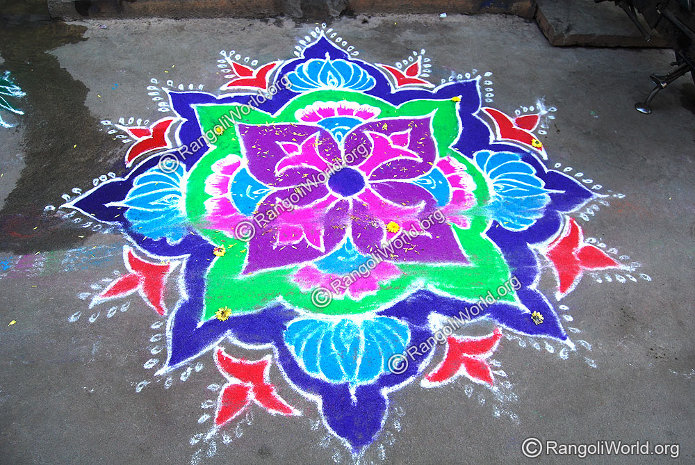 Flower Buds Rangoli
