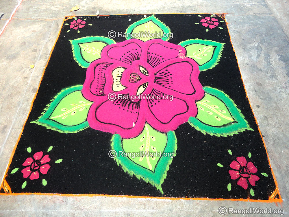 Flower Leaf Rangoli