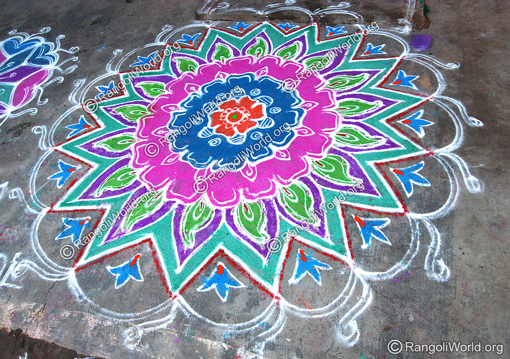 Flower Rangoli4  Dec 2010