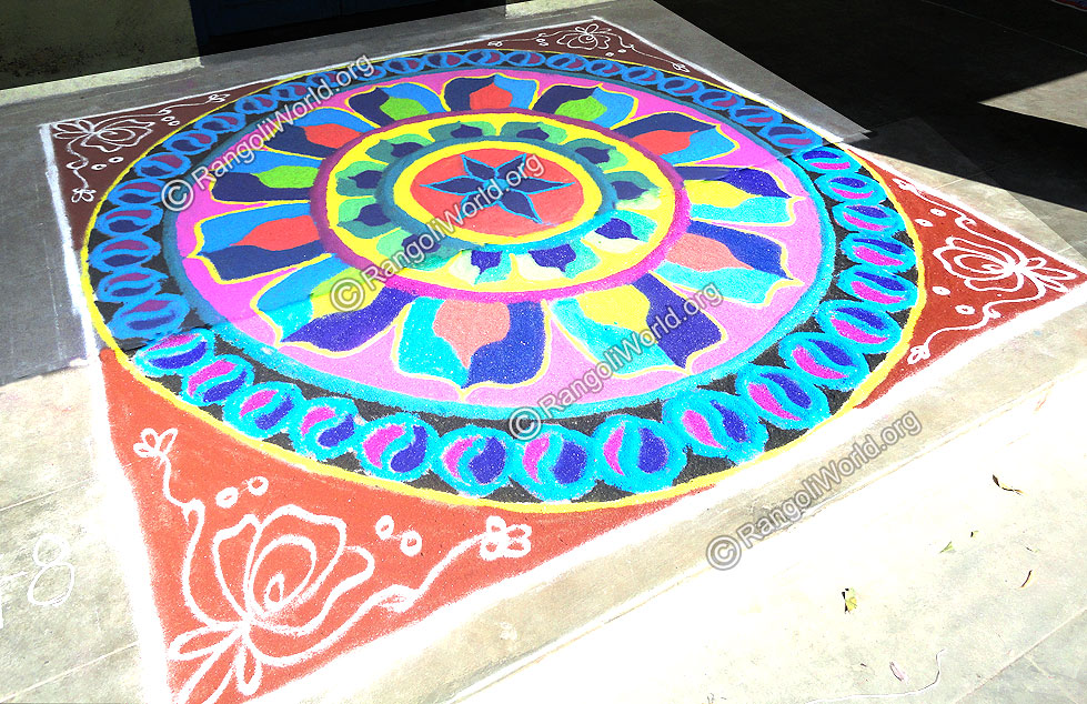 Flowers Rangoli