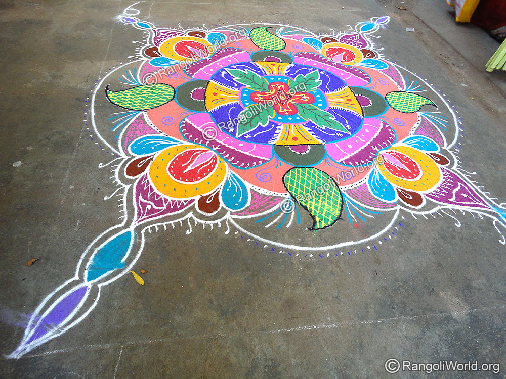 Lamp Rangoli