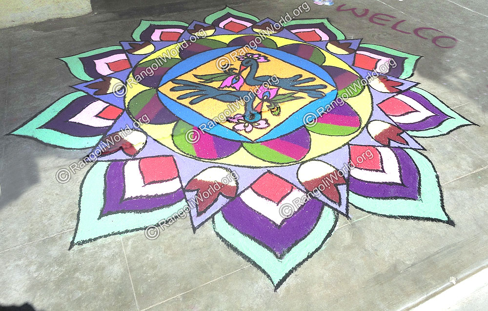 Peacock Rangoli
