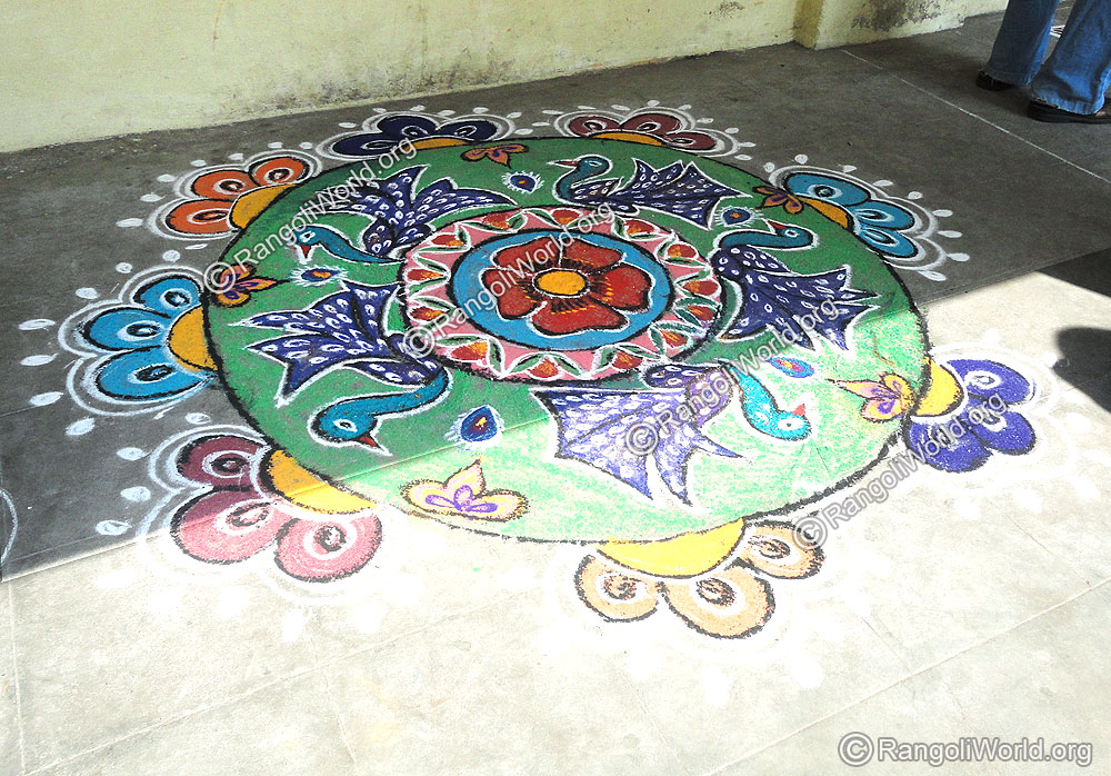 Peacock Rangoli