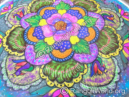 Deepam Dove Rangoli