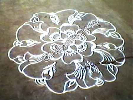 Flower Buds Rangoli