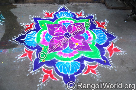 Flower Buds Rangoli