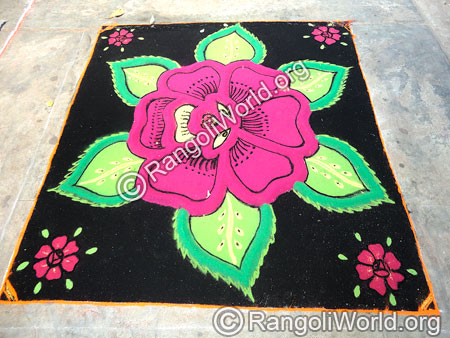 Flower Leaf Rangoli