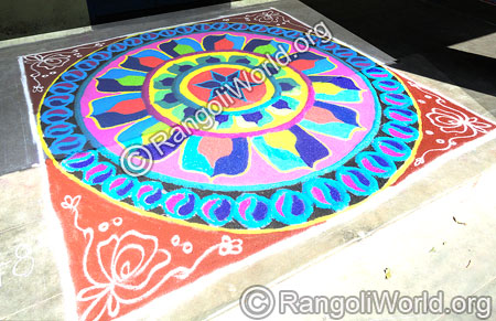 Flowers Rangoli