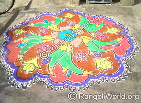 Flowers Rangoli