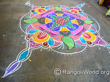 Lamp Rangoli