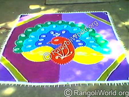 Mat Peacock Rangoli