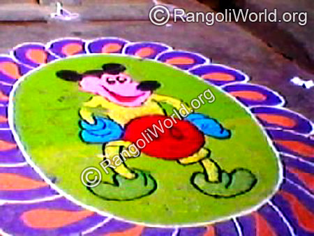 Mickymouse Rangoli
