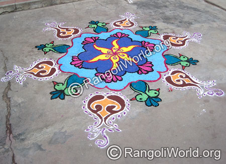 Parrot Rangoli