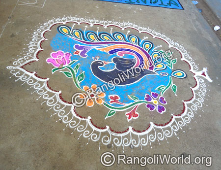 Peacock Rangoli