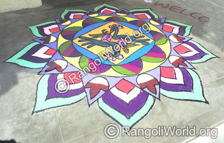 Peacock Rangoli