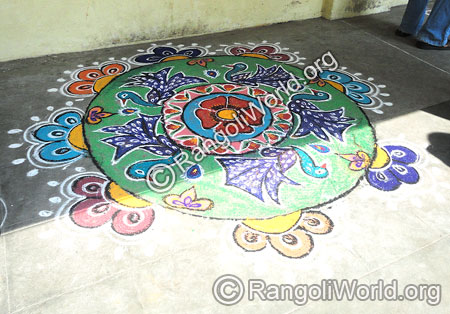 Peacock Rangoli
