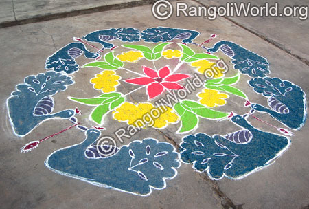 Peacock Rangoli