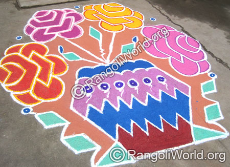 Rose Rangoli