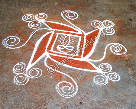 Simple Freehand Rangoli