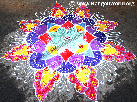 Freehand Rangoli