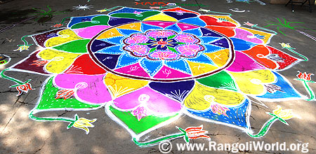 Freehand Rangoli