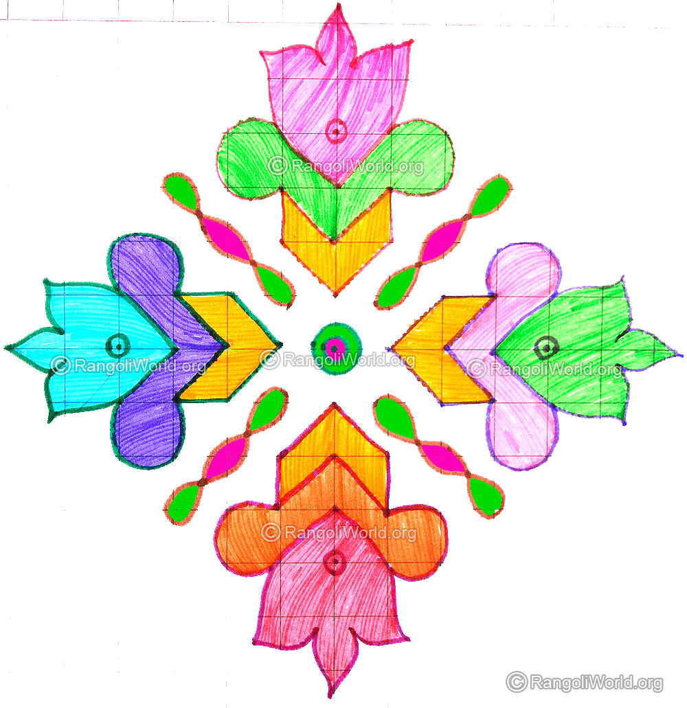 Flower with sikku kolam aug14 2015