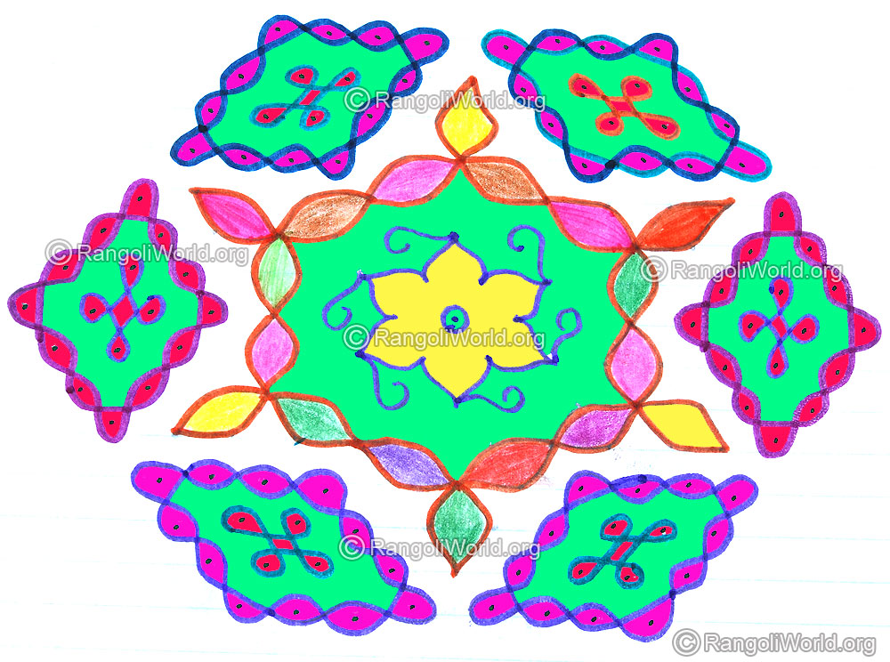 Vinayagar chaturthi pooja sikku kolam sep2015