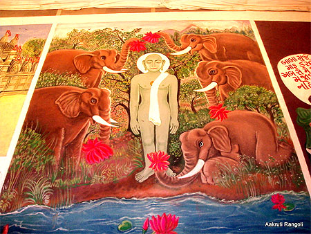 History of hatheesingh portrait rangoli