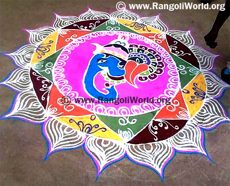 Ganesh Chaturthi Rangoli