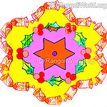 Christmas kolam designs