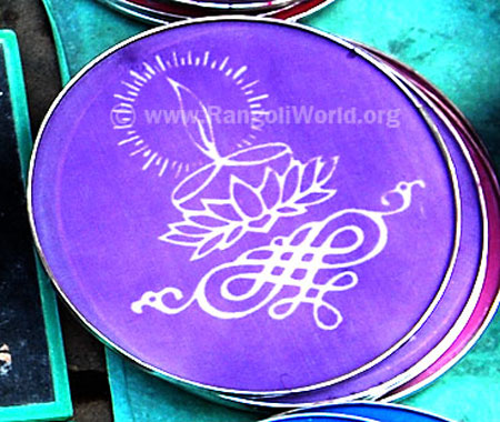 deepam lotus rangoli filter sieves