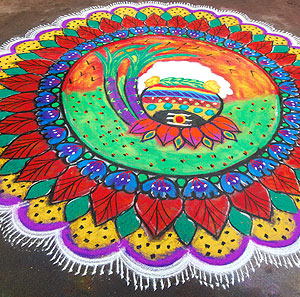 Pongal Rangoli Designs