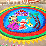 Pongal Rangoli Gallery 2013
