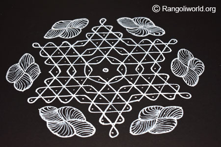 6 to 6 parallel dots kolam