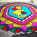 Street rangoli designs gallery