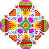 New year 2016 rangoli designs