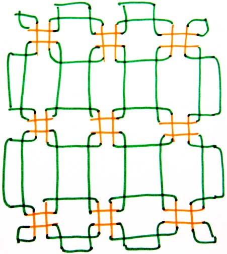 Using Symbol Hash Symbol Rangoli Design
