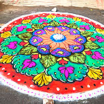 Wedding and Festival rangoli designs collection