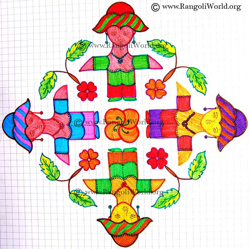 Baby Girl Kolam