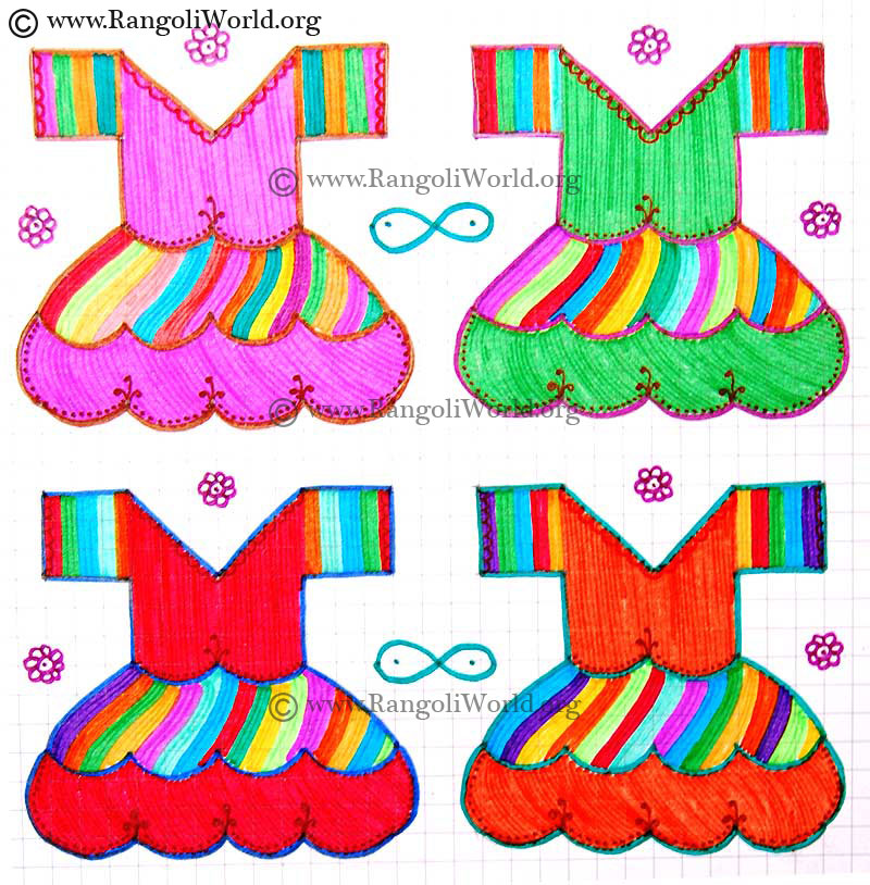 Baby Gown Kolam