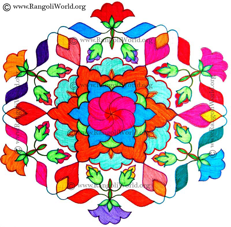 Flower Kolam