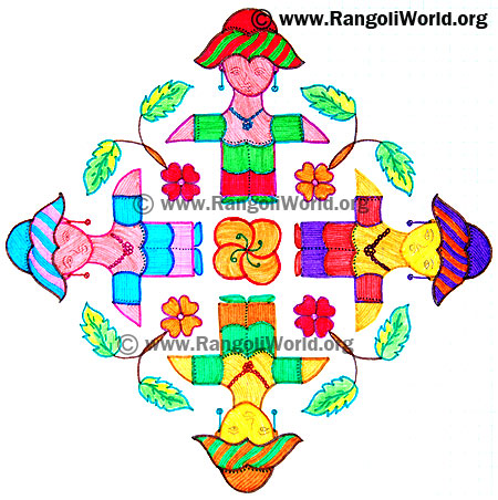 Baby Girl Kolam