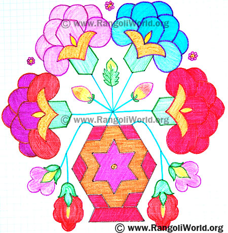 Rose Kolam
