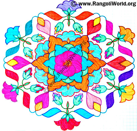 Flower Kolam