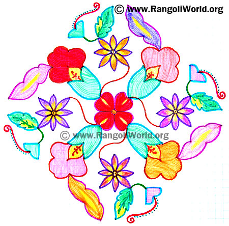 Flower Kolam