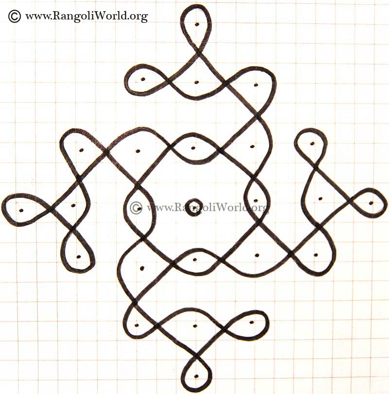 7 to 1Sikku Kolam