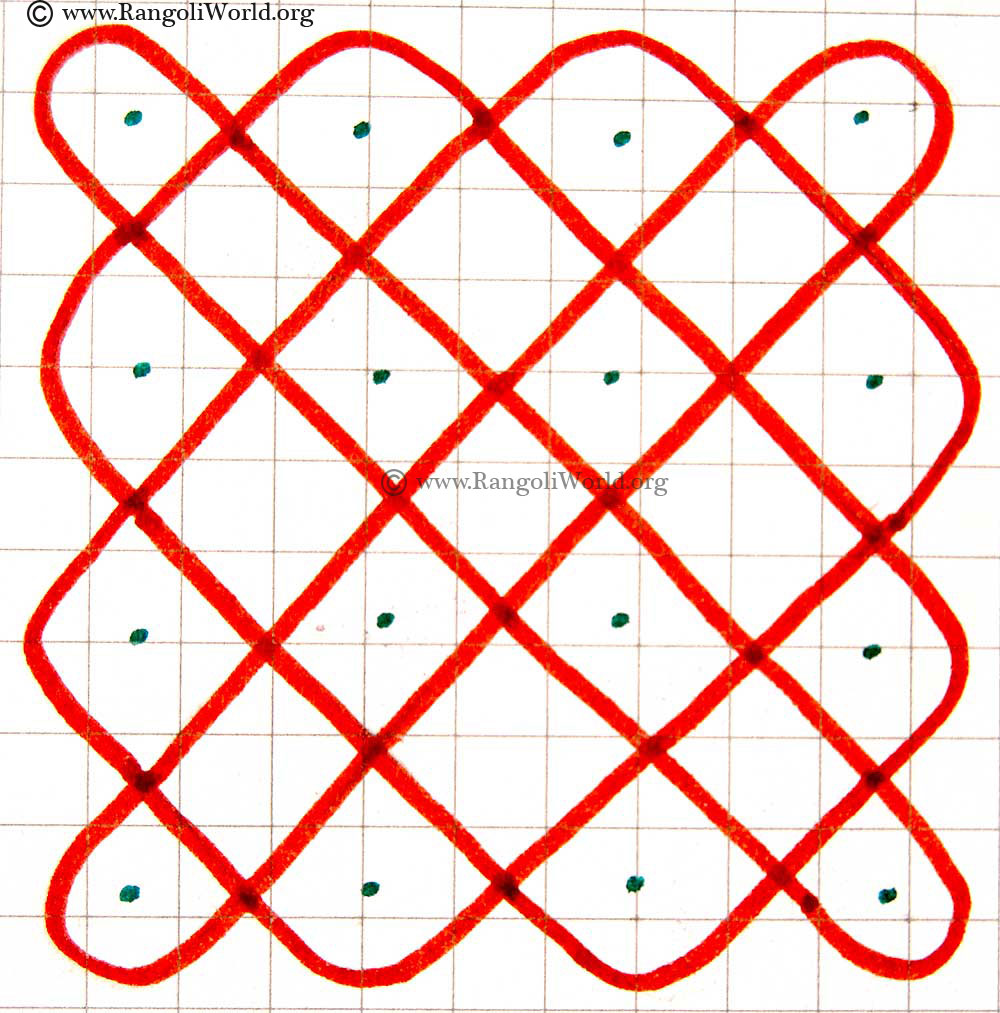 4 to 4 Sikku Kolam